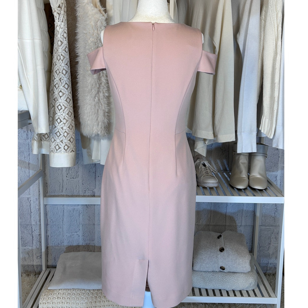 Vince Camuto Women's Size 4 Light Pink Sleeveless Sheath Dress #0023 - Picture 3 of 12